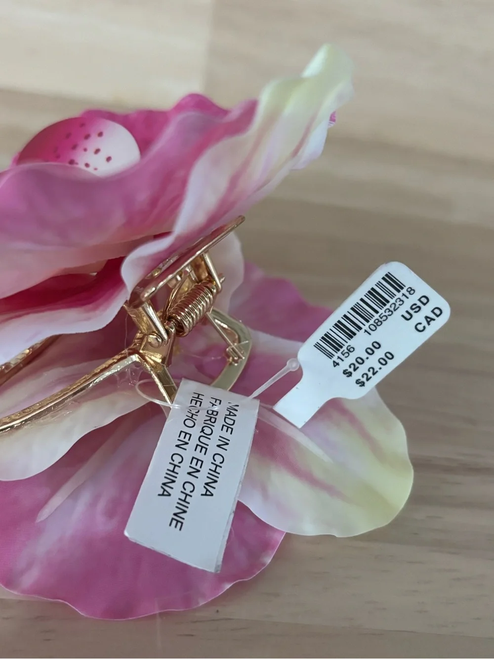 Anthropologie Orchid Claw Clip